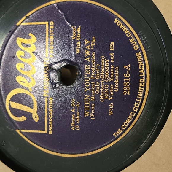 2/$10 Vintage Bing Crosby 3 record set - Picture 9 of 10